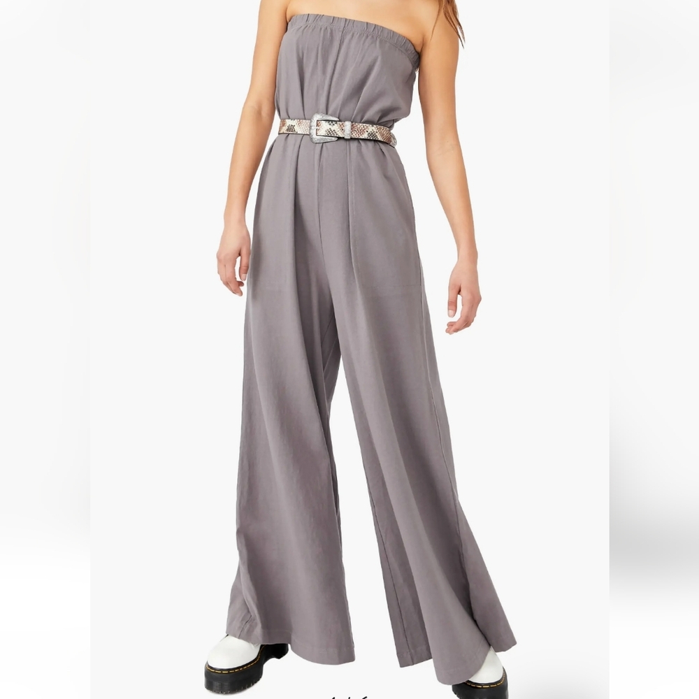 Free People Olivia Strapless Jumpsuit